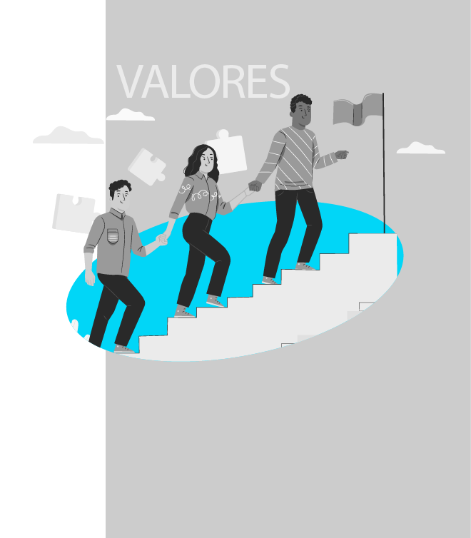 Imagen de personas subiendo una escalera