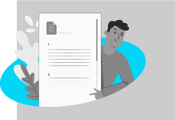 Imagen de una persona sosteniendo un documento
